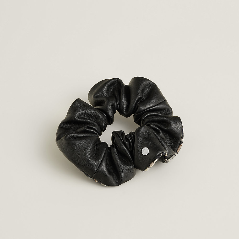 [TOOMUCHTAX] / ☆ CRYSTAL SCRUNCHIE / BLACK Claudia Bloom scrunchie | Hermès USA